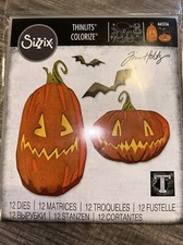 Tim Holtz Halloween "PUMPKIN PATCH" COLORIZE Thinlits 12 dies by Sizzix