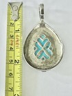 VtgCarolyn Pollock Relios Sterling Silver Pendant with Teardrop shaped Turquoise — photo 4