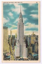 Postcard NYC New York Chrysler Building