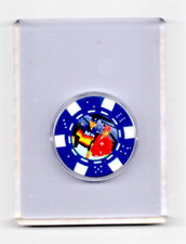 Poker Chip - Blue * Nolan Ryan * In Round Case & Top Loader * 1 - 11/16