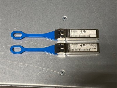 Lot of 2 Brocade 57-1000332-01 32G LWL SFP28 10km 1310nm Duplex LC Transceiver