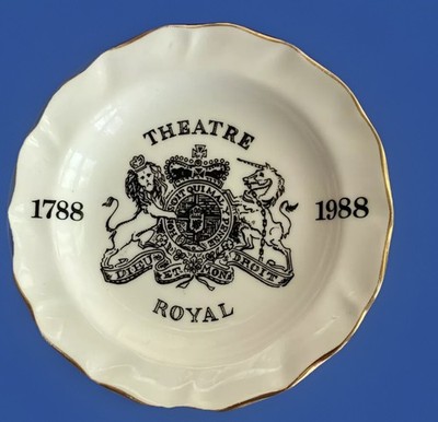 Theatre Royal London Porzellan Werbung Aschenbecher 1988 ́ 200 Years P&B Ltd 12cm