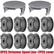 8x Strimmer Spool Line and 2x cover For Bosch EasyGrassCut 18 23 26 F016800569