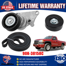Serpentine Belt Tensioner Idler Pulley Kit For 2002-08 Chevy Silverado Gmc 6.0