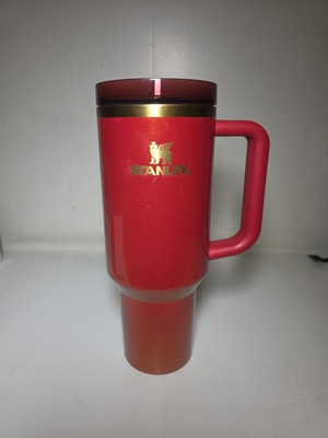 #ad Stanley The Quencher H2.0 FlowState Tumbler 40 0z limited edition Scarlet Tinse $25.00