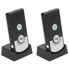 Black Wireless Voice Intercom Home Smart 2 Way Talk Doorbell For Elderly NC