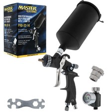 Master 33 Series Hvlp Spray Gun 1.4mm Tip Air Regulator Auto Car Paint Master 33 Series Hvlp Spray Gun 1.4mm Tip Air Regulator Auto Car Paint