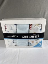 Grow Wild 3piece new crib sheet sets