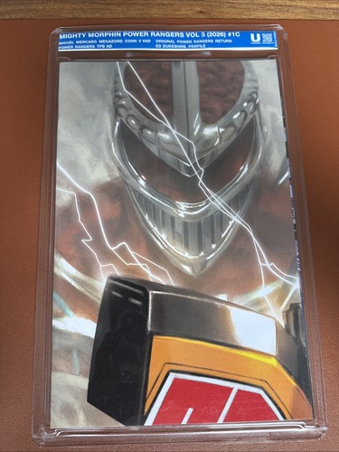 MIGHTY MORPHIN POWER RANGERS #1 COVER C MIGUEL MERCADO VIRGIN VARIANT SOFTSLAB