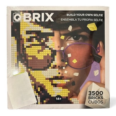 QBRIX Photo Construction Kit Build Your Own Selfie 3500 Bricks SOLAR Colors NIB