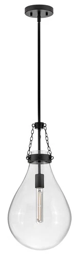Hinkley Lighting 46057 Eloise 11"W Pendant - Black - Picture 10 of 12