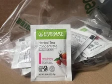 Herbalife Raspberry Tea 30packs ，Caffeine，Boosts Metabolism ，Provides Antioxidan