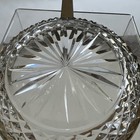 Antique French Baccarat Cut Glass Crystal  Serving Dish Gilded Gold Handle — photo 7