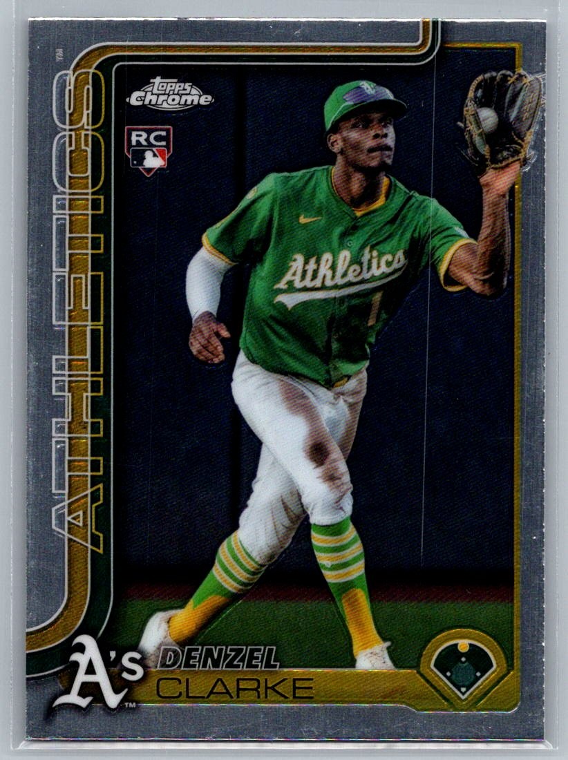 2025 Topps Chrome Update Denzel Clarke #USC15 Athletics