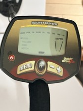 Bounty Hunter Quick Draw Pro Metal Detector 10-Inch Waterproof Coil LCD Display