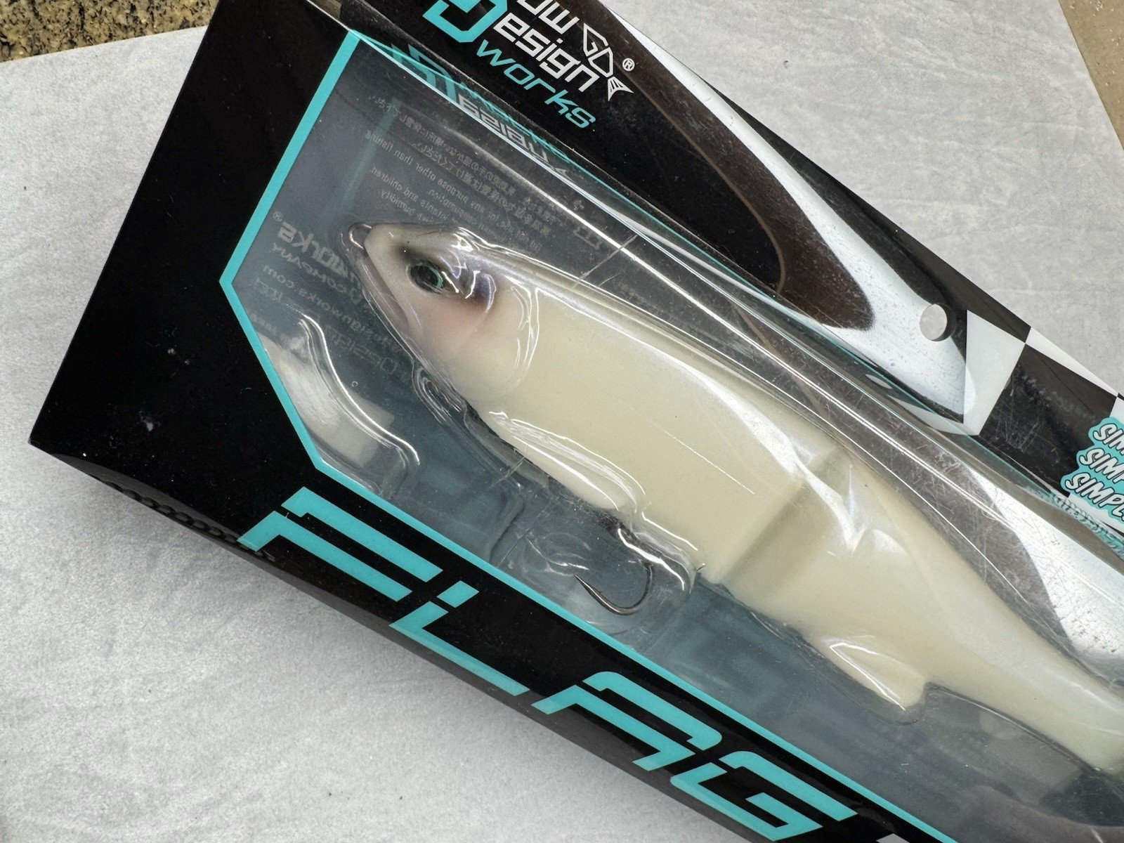 Grow Design Works Flag 255 #007 ICE PYTHON Soft Lure Swimbait Bass Fishing - Image 3