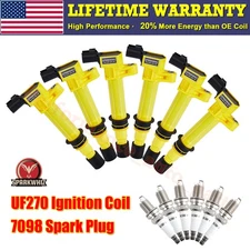 Set of 6 Ignition Coil Pack and Spark Plug For Dodge Ram 1500 3.7L V6 2006-2008