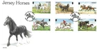 Jersey Comm/FDC -  Jersey Horses  - 1986 (JES318)