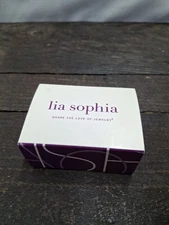 Lia Sophia "Comet" Ring Unique Design Teal White Blue & Green Stones Size 5 NIB