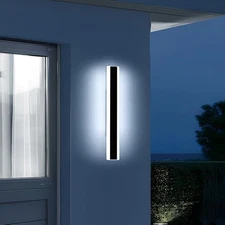 Outdoor wall light 23 inch LED waterproof modern black