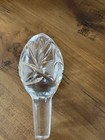 Vintage Cut Crystal decanter stopper 5" tall signed 78 Bottom Of Stopper Is 5/8” — photo 3