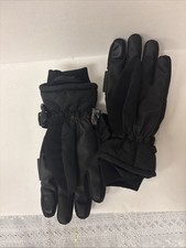 Thinsulate Sz S/M Insulation Gloves Black Warm Soft Lined Winter Snow 40 Gram