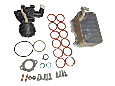 Original Audi A6- Set Ölkühler, Regelventil ... - 059121737AR & 059117015K