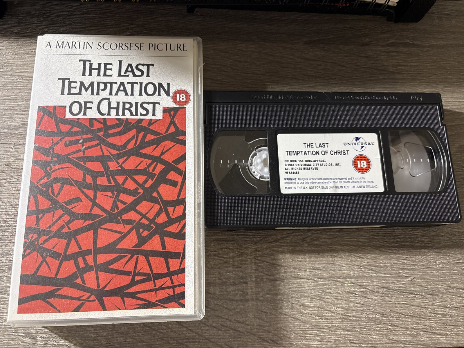 THE LAST TEMPTATION OF CHRIST : VHS Video William Dafoe - David Bowie  Scorsese