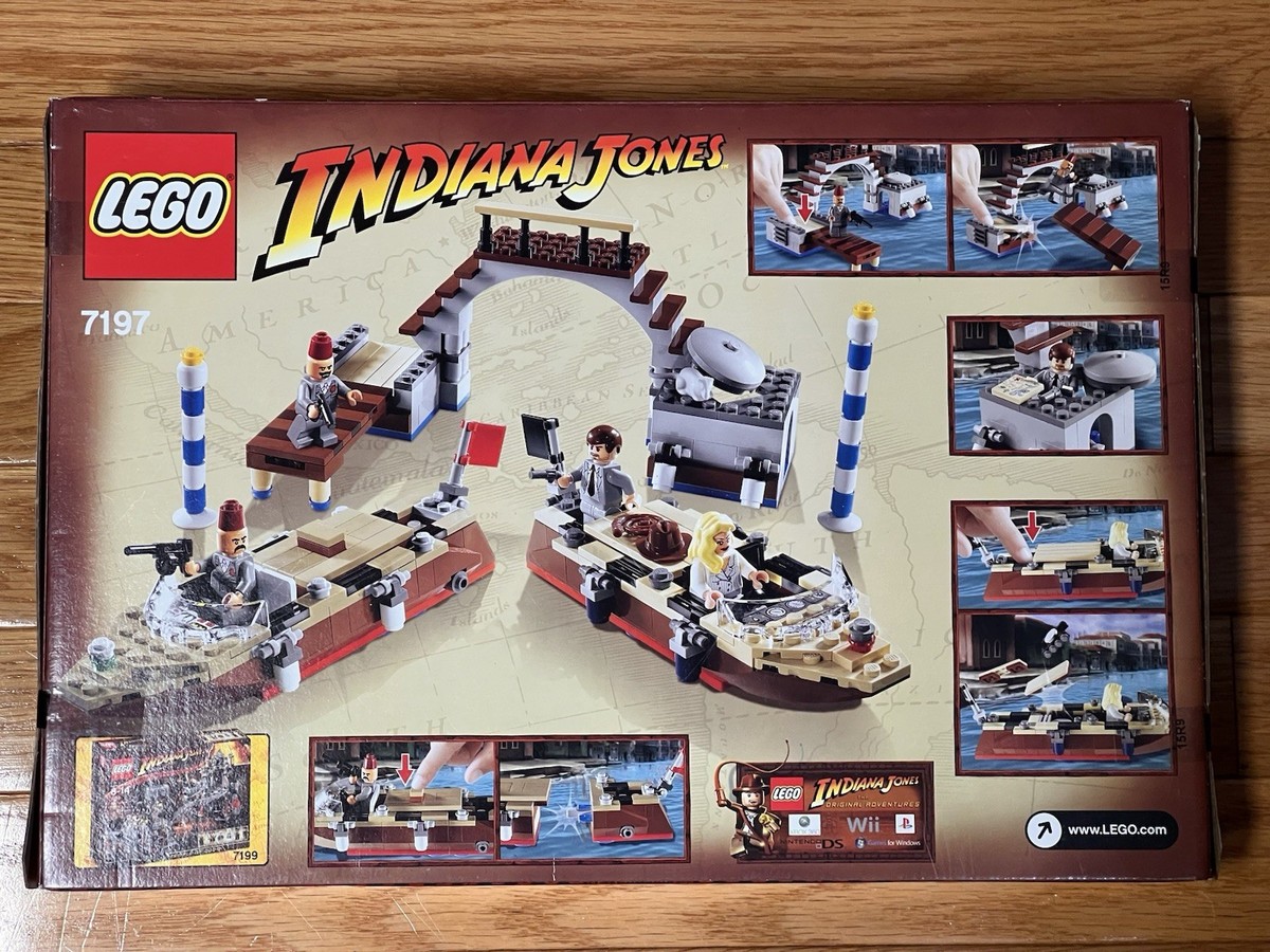 LEGO Indiana Jones 7197 Venice Canal Chase Retired Hard to Find