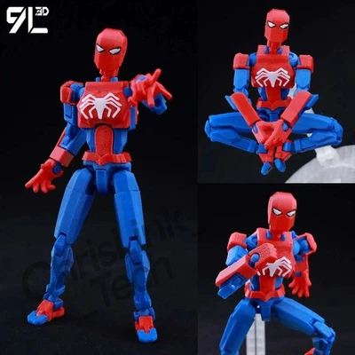 3D Printed Spiderman Action Figure Multi-Jointed Anime Model Toy Collectible