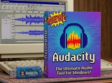 Audacity 2025 Software, Professional Audio Music Editing Recording, Podcasting