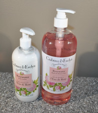 Crabtree Evelyn Rosewater Bath Shower Gel 33.8 oz Body Lotion 16.9 oz New