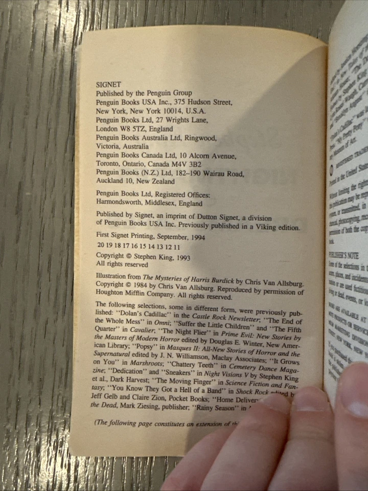 Nightmares and Dreamscapes by Stephen King – 1994 Signet Paperback – Very Good - Image 4 of 4