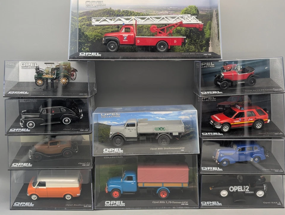 Varianten / Modellautos 1:43 Ixo PCT  für Eaglemoss Opel Collection mit Vitrine - Bild 1 von 1
