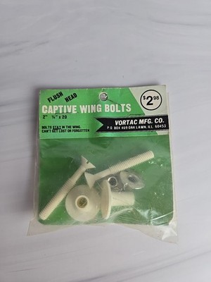 Vintage RC Plane Captive Wing Bolts 2'' 1/4''x20