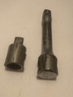 (2) VINTAGE 1/2" DRIVE SOCKET HANDLE / EXTENSIONS WITH 1/2" LEVER HOLES — photo 1