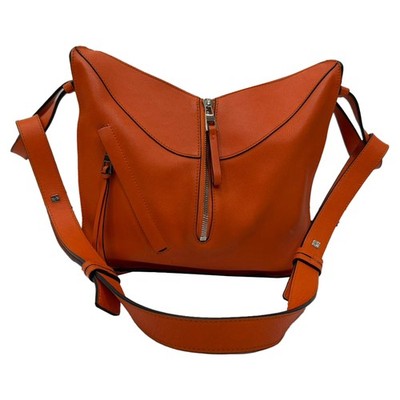 Loewe kleine Hängematte Schultertasche aus Kalbsleder Damen orange Einheitsgröße