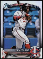 2025 Bowman Draft Eduardo Tait #BDC-39 Chrome Refractor Minnesota Twins