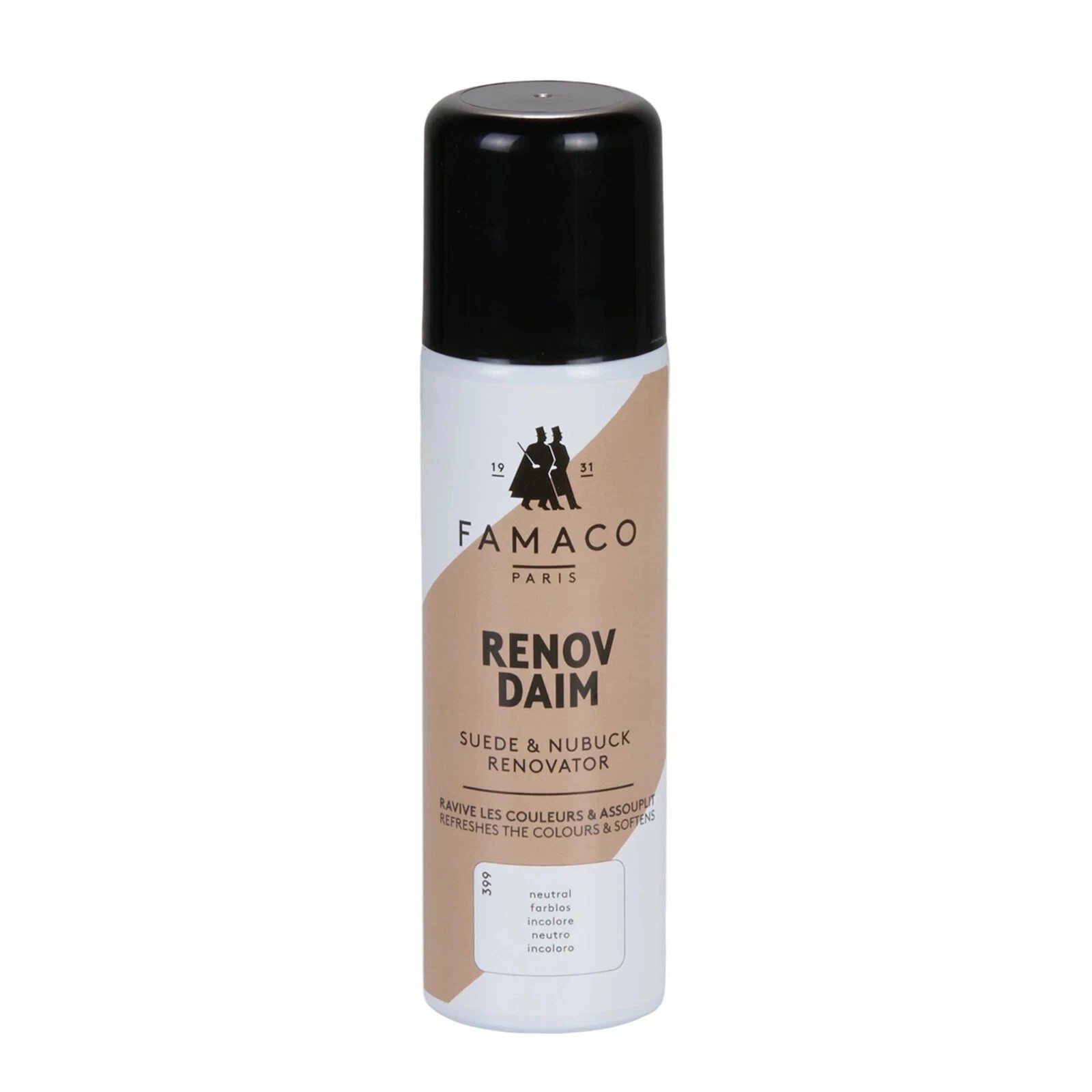 Famaco Suede & Nubuck Renovator Spray,Colour Revitalising For Bags Shoes Neutral