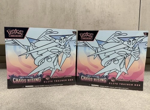 x2 Pokémon TCG: Chaos Rising Pokemon Center Elite Trainer Box - PKC ETB