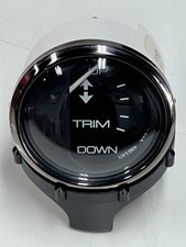 NOS FARIA BLACK PLATINUM BOAT MARINE TRIM (Mercury / Mercruiser) GAUGE