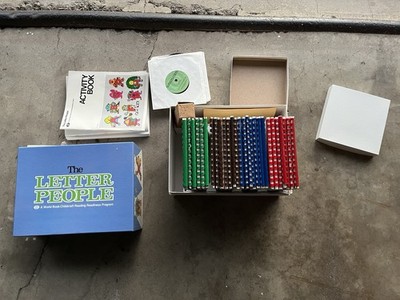 Vintage 1981 The Letter People Box Set includes books, records, skill assessment
