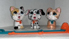 FurReal Friends Lot Of 3, Peach Kitty Cat w/sound, Dalmation, Calico Kitty