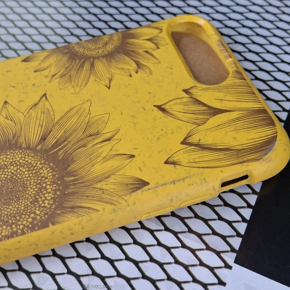 Funda de teléfono ecológica Pela para Apple iPhone 6+ 7+ 8+ girasol IP 6 7 8 Plus Foto 2 de 4