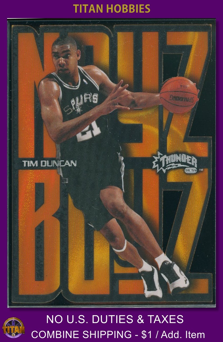 1998-99 Skybox Thunder Noyz Boyz #4 Tim Duncan Noyz Boyz INSERT SP