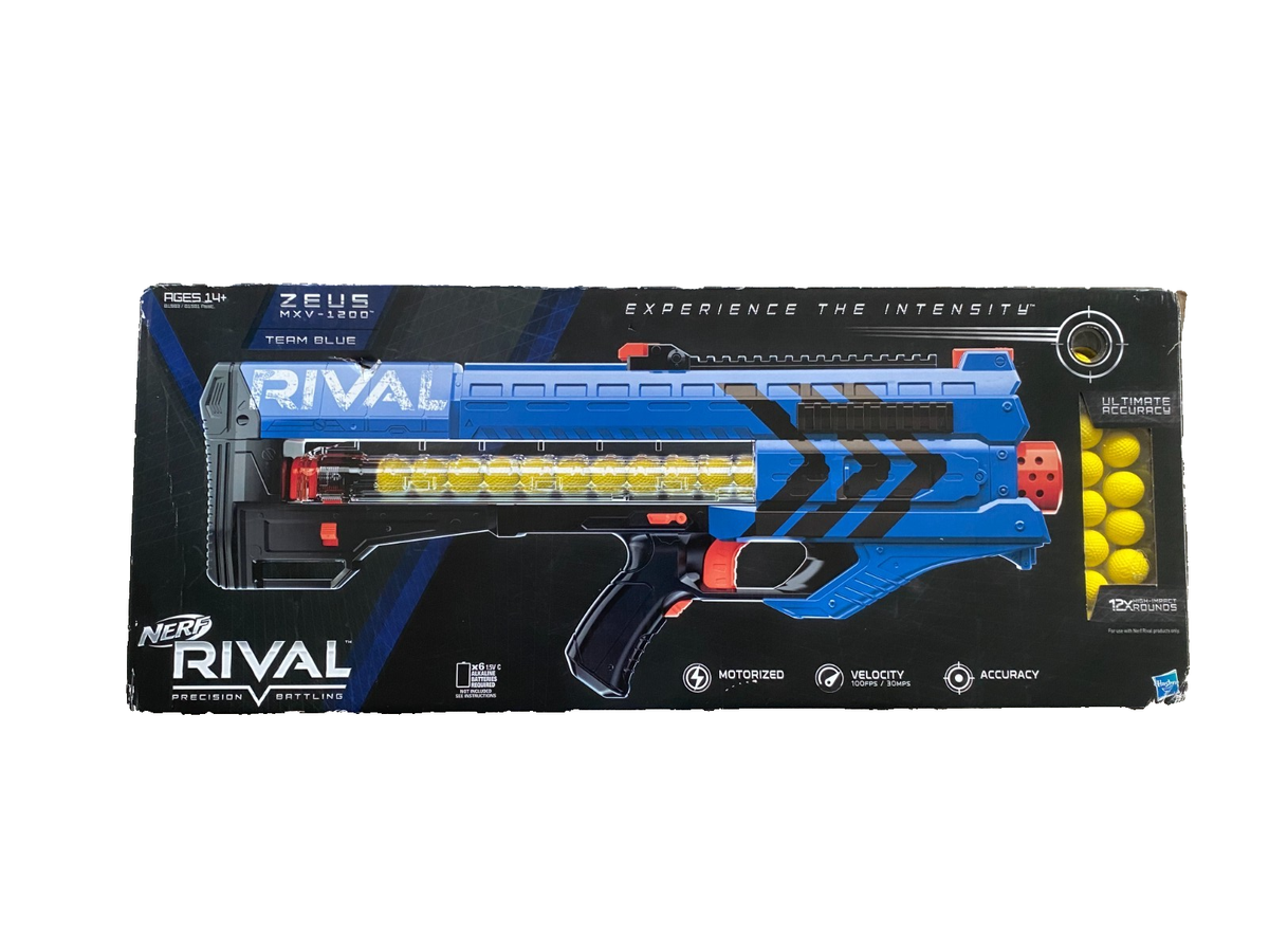 NERF Rival Zeus MXV-1200 Blaster - Blue - B1593 for sale