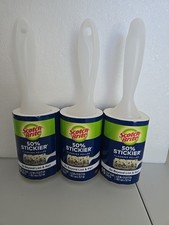 Scotch Brite 3M Lint Roller 50 Stickier 95 Sheets each, Pet Hair, Crumbs 3 Pack