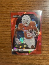 2025 Panini Prizm Draft Picks - Matthew Golden #130 Red Ice Prizm (RC)