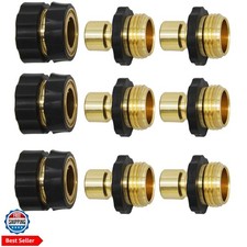 3/4" Garden Hose Connector, 9 Pieces Garden Hose Quick Connect Fittings, Male...