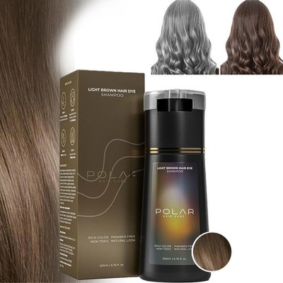 Polar Hair Dye Shampoo Essence Color Natural Instant Colour For Women Men 200ML